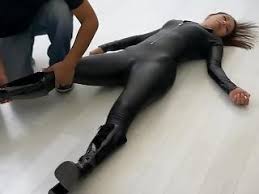 Promotional models in sleeveless catsuits. Catsuit Blonde Sex Pictures Pass