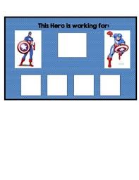 Captain America Behavior Chart