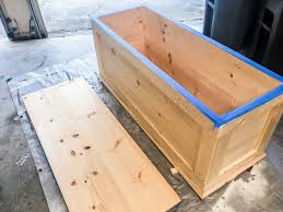 They sell those boxes at most craft stores like michael's and hobby lobby and i grabbed the cheapest wood burning tool that i saw at the craft store. How To Build An Easy Diy Bedroom Storage Chest For Blankets Building Our Rez