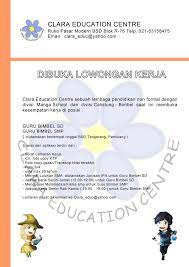 7 hari yang lalu ·. Clara Manga School On Twitter Dibuka Kesempatan Kerja Guru Bimbel Sd Smp Sma Detail Lihat Di Bawah