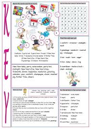 New Year S Eve Day Vocabulary Exercises Vocabulary Exercises Vocabulary Worksheets Vocabulary