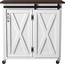 Cobworth White Colors,White Kitchen Cart