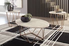 Shop coffee tables at target. Tarica Faux Marble Table Set Of 3 Ashley Furniture Homestore