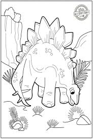 Coloring for girls and boys. Free Stegosaurus Coloring Pages