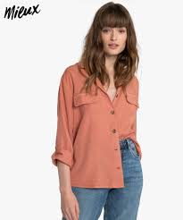 Et profitez de nombreux services dont la livraison et les retours gratuits en magasin partout en france ! Gemo Vetements Chemise Femme En Lyocell Avec Fausses Poches Poitrine Orange Chemisiers Femme Gemo