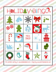 Bingo Holiday Free Bingo Games Holiday Bingo Set Free Printable Holiday Bingo Holiday Free Printables
