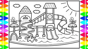 How To Draw A Playground Water Park For Kids Playground Drawing And Coloring Pages For Kids Youtube For most of history, children merely shared outdoor spaces with adults. how to draw a playground water park for kids playground drawing and coloring pages for kids