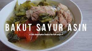 Tumis bawang putih dengan minyak sampai harum. Eng Sub Resep Mami Bakut Sayur Asin Youtube