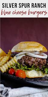 Silver Spur Cattle Ranch Blue Cheese Burgers Recipe Recipe In 2020 Blue Cheese Burgers Recipes Cheeseburger Recipes Homemade Beef Recipes
