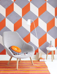 Peter Fehrentz Design Rosa Orange Tapete Selbst Gestalten Retro Wohnzimmer Haus Deko