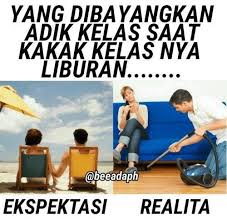10 Meme Lucu Ekspektasi Vs Realita Saat Liburan Ngenes Banget 5 Meme Meme Lucu Lucu