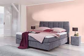 Farboptionen umfassen blau, rosa, beige, grau, helles limettengrün, helles türkis und lavendel. Kingsize Bett Grosse Modelle Mehr Schoner Wohnen