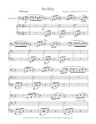 Free double bass sheet music. Beethoven Fur Elise Sheet Music For Double Bass 8notes Com