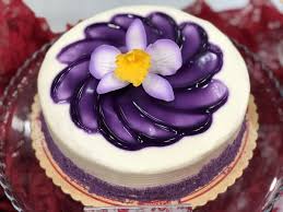 Ube Bloom Ribbon Cake Cake Chocolate Fudge Cake