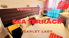 Virgin Voyages Scarlet Lady | Sea Terrace | Room Tour | 13030A ...