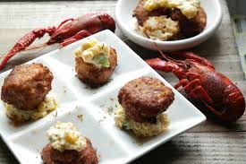 leftover crawfish boil fritters with