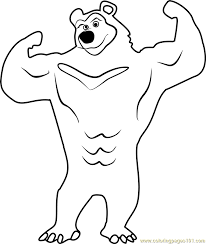 Here is a free coloring book with bears. The Black Bear Coloring Page For Kids Free Masha And The Bear Printable Coloring Pages Online For Kids Coloringpages101 Com Coloring Pages For Kids