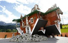 Even the furniture inside was. Haus Steht Kopf A Crazy Upside Down House In Austria