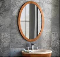 China Light oak wood framed bathroom mirror manufacturer ...