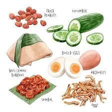 Nasi lemak can go beyond the essentials, and it has. Food Art Seni Makanan Ide Makanan Nasi Lemak