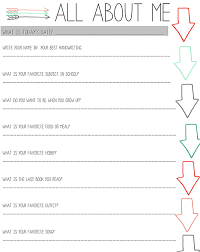 All About Me Kids Interview Worksheets Worksheets For Kids All About Me Worksheet School Interview