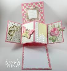 Follow our card making tutorials and learn to create your own beautiful handmade cards. Twist Pop Up Panel Card Tutorial Sincerely Rina Twist Pop Card Tutorial Pop Out Cards