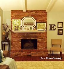 Bricks Fire On The Cheap Red Brick Fireplaces Brick Fireplace Fireplace