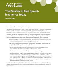 The supreme court has identified categories of speech that are unprotected by the first amendment and the supreme court has clarified that only the first and second prongs of the miller in 1996, congress enacted the child pornography protection act (cppa), which defined child pornography. The Paradox Of Free Speech In America Today Higher Education Today
