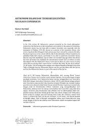 10) bagaimana nak bezakan ikan betina ngan ikan jantan? Pdf Astronomi Islam Dan Teori Heliocentris Nicolaus Copernicus