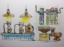 咖啡吧裡的食安管理危機 空氣中的咖啡磨豆粉塵 研磨機殘金屬削 器具清潔劑殘留 咖啡架沈垢 熱水壺水垢 咖啡豆殘粉末 烘焙咖啡豆機油垢 淨水器水源 加工奶製品 非純糖 咖啡豆存取過程 設備清理保養 每日固定sop檢核 將視工作管理者良心經營 插画