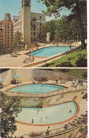 Retro The Arlington Hotel Mountainside Pools Hot Springs National Park Arkansas Trilhas Para Caminhadas Parques Arkansas