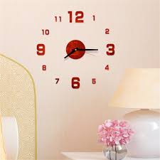 Roman mirror style self adhesive wall clock sticker acrylic clock for home decor. New Hot Acrylic Mirror Wall Stickers Wall Clock Clocks Modern Home Decora Living Room Circular Roman Numerals Quartz Sticker Buy At The Price Of 2 26 In Aliexpress Com Imall Com