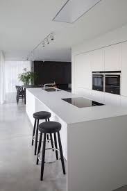 This seemingly normal kitchen island has hidden wheels which allow it to serve as additional decorated with white subway tiles, this island has a transitional look that fits in with the rest of the space. 44 Modern White Kitchen Design Ideas White Modern Kitchen Contemporary Kitchen Design Modern Kitchen Design