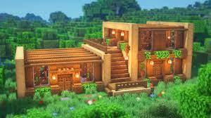 Minecraft How To Build A Wooden House Simple Survival House Tutorial Youtube Cute Minecraft Houses Easy Minecraft Houses Minecraft Houses