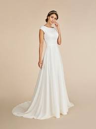 Moonlight Modest Cap Sleeved Temple Ready Wedding Dress Style M5011 In 2020 Wedding Dresses Dresses A Line Wedding Dress