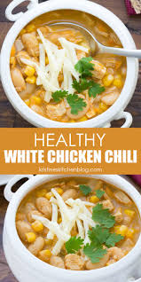 Healthy White Chicken Chili Healthy White Chili Recipe White Chicken Chili Healthy Healthy Family Dinners