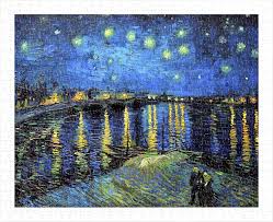 The puzzle is a photomosaic piece of the painting starry night by van gogh. H1760 Pintoo Vincent Van Gogh 1888 500 Piece Plastic Puzzle Starry Night Over The Rhone Puzzles Toys Games Innovatordiaries Com