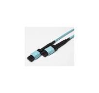 OM4 MTP/MPO to MTP/MPO 12 Strand Female Multi-Fiber Patch Cable 100G