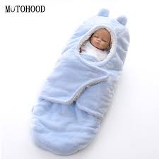 Für ein baby ist eine decke eine gefahrenquelle. Baby Schlafsack Neugeborene Decke Doppelschicht Karikatur Pluschdecke Decke