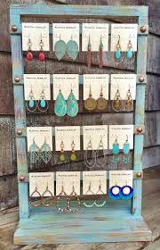 Jewelry display for craft show. Shabby Chic Earring Display Www Rusticajewelry Com Craft Show Displays Diy Jewelry Display Jewerly Displays