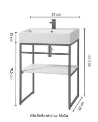 Welltime Waschtisch Metall Badmobel In Breite 60 Cm Online Kaufen Otto Industriedesign Mobel Badezimmereinrichtung Waschtisch