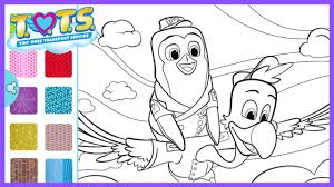 Coloring pages of t.o.t.s and that means tiny ones transport service, delivering babies. Tots Flying Pip And Freddy Sparkle Coloring Disney Junior Tots Disney Now Color Splash Youtube