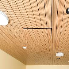 Our decorative wood panels are engineered to eliminate specific installation difficulties. Wooden Suspended Ceiling Solo T Decoustics Tile Flame Retardant