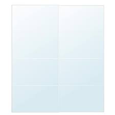 But all wardrobes should be fixed to the wall for other safety reasons than solely mirrored doors. Auli Mirror Glass Pair Of Sliding Doors 200x236 Cm Ikea