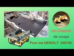 4 chariot de coupe scie sur table dewalt youtube scie sur table scie table de sciage