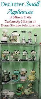 how to declutter small appliances
