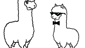 These coloring pages are great for kids, teens, and even adults. Animated Cute Llama Coloring Pages Xprocrastinatorx