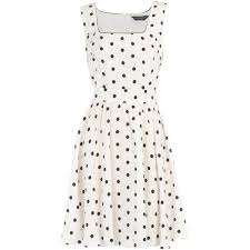 White Black Spot Dress Pretty Outfits Spotted Dress Fashion