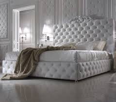 Exclusive Luxury Italian White Leather Bed Juliettes Interiors White Leather Bed White Upholstered Bed Luxury Bedroom Furniture
