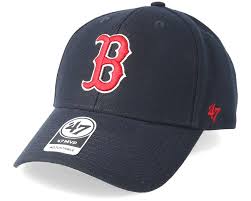 Authentic wool blend fitted hat with original cut and flat brim by twins 47 brand, team color navy blue crown and visor, throwback kelly green undervisor, raised embroidered chenille letterman's team this boston red sox hat is made by 47 brand and is licensed by the mlb major league baseball. Boston Red Sox Mvp Home Adjustable 47 Brand Caps Hatstoreworld Com